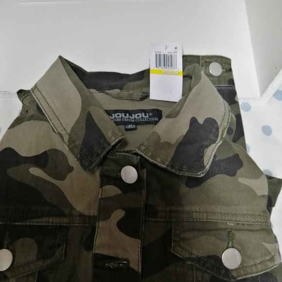 New Ladies Camoflouge Denim short jacket size Med - Picture 7 of 7